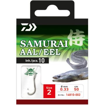 Carlige Legate Daiwa Samurai Eel, 10buc/plic (Marime Carlige: Nr. 6) Carlige Legate Daiwa Samurai Eel, 10buc/plic (Marime Carlige: Nr. 6)