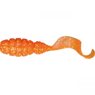 Grub Jackall Goodmeal Shad, culoare Orange Gold Flake, 3.8cm, 8buc/plic