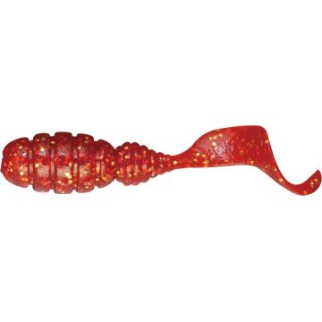 Grub Jackall Goodmeal Shad, culoare Red Gold Flake, 3.8cm, 8buc/plic