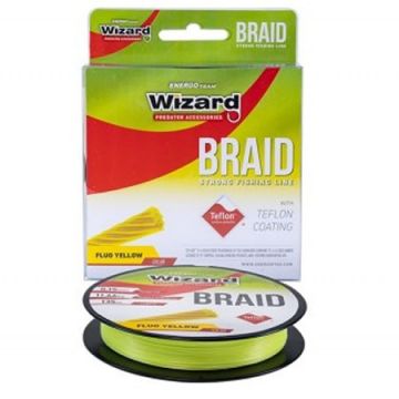 Fir textil Wizard Braid galben 135m (Diametru fir: 0.15 mm)