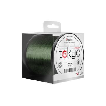 Fir Monofilament Delphin Tokyo, Verde, 600m (Diametru fir: 0.37 mm)
