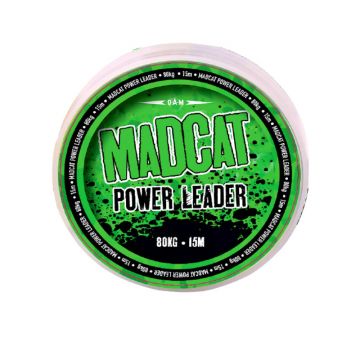 Fir Textil Madcat Power Leader, 15m, Brown (Diametru fir: 1.30 mm)