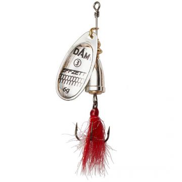 Lingurita rotativa Dam Effzett Executor Dressed, Nr.3, 6g, Silver