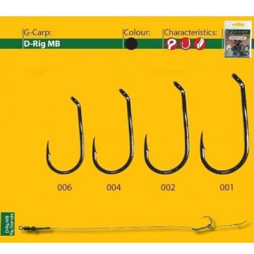 Carlige G-Carp D-Rig MB3 BL 10buc/ plic (Marime Carlige: Nr. 2) Carlige G-Carp D-Rig MB3 BL 10buc/ plic (Marime Carlige: Nr. 2)