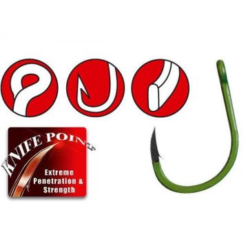 Carlige Gamakatsu A1 G-Carp Camo Green, 10buc (Marime Carlige: Nr. 2) Carlige Gamakatsu A1 G-Carp Camo Green, 10buc (Marime Carlige: Nr. 2)