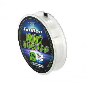 Fir Monofilament Formax Rig Master, Transparent, 50m (Diametru fir: 0.10 mm)