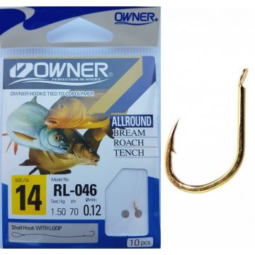 Carlige Legate Owner RL-046 No.14 70cm 0,12mm
