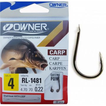 Carlige Legate Owner RL-1481 No.4 70cm 0,22mm