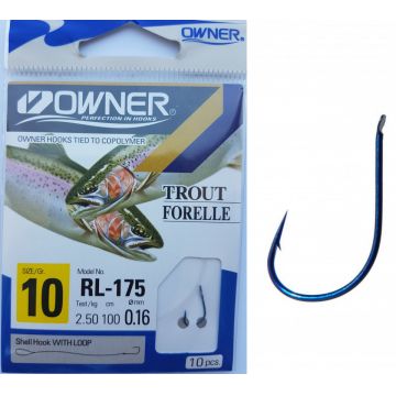 Carlige Legate Owner RL-175 No.10 60cm 0,16mm