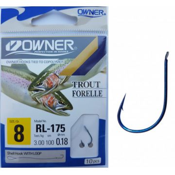 Carlige Legate Owner RL-175 No.8 60cm 0,18mm