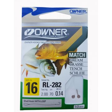 Carlige Legate Owner RL-282 No.18 70cm 0,12mm