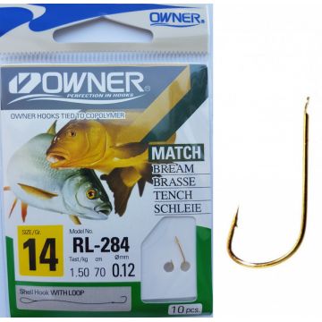 Carlige Legate Owner RL-284 No.14 70cm 0,12mm