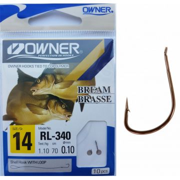 Carlige Legate Owner RL-340 No.14 70cm 0,10mm