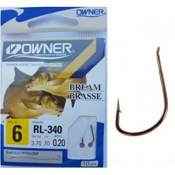 Carlige Legate Owner RL-340 No.6 70cm 0,20mm