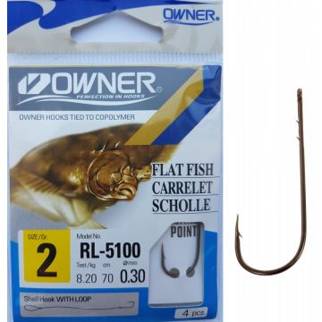 Carlige Legate Owner RL-5100 No.2 70cm 0,30mm