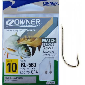 Carlige Legate Owner RL-560 No.10 70cm 0,14mm