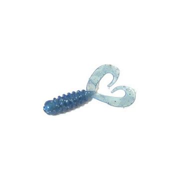 Grub Rock'N Bait Cultiva RB-1 15 Pearl Blue Ring Twin Tail