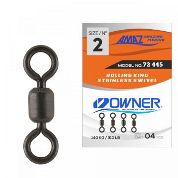 Vartej Owner Amaz 72445 KS-11 No.2 140kg Rolling King Stainless Swivel
