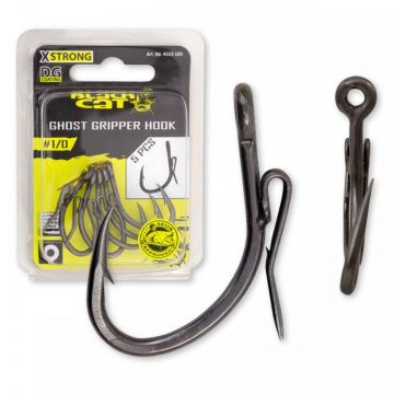 Carlig Black Cat No.3/0 Ghost Gripper Hook DG Coating