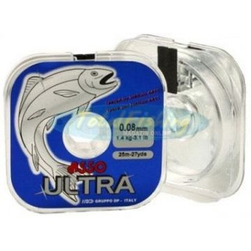 Fir Asso Ultra 0.10mm 2.00kg 25m Transparent Fir Asso Ultra 0.10mm 2.00kg 25m Transparent