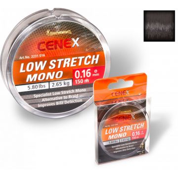 Fir Browning Cenex Low Stretch Mono 0.24mm 6.10kg 150m Negru