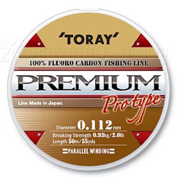 Fir Toray Premium Fluorocarbon 0.176mm 2.27kg 50m Transparent