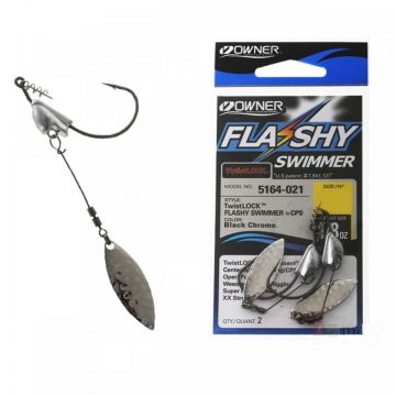 Jig Owner 5164 No.5/0-1/4 Flashy Swimmer Blade