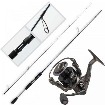 Kit Lanseta DAM Salt-X SW Spin 2.40m 5-25gr - Mulineta DAM Quick 2 3000 FD