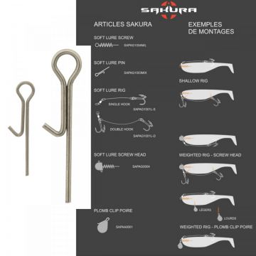 Spiral Sakura Soft Lure Pin