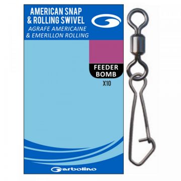 Agrafa Garbolino Nr.10 American Snap Rolling Swivel