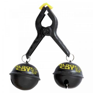 Clopotel Dublu Black Cat Big Bells black/yellow