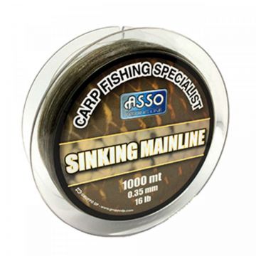 Fir Asso Sinking Mainline 0.28mm 4.54kg 1000m Brown