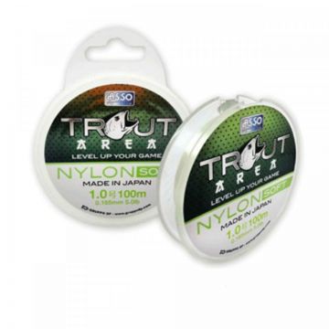 Fir Asso Trout Area Nylon Soft 0.128mm 1.360kg 100m Green