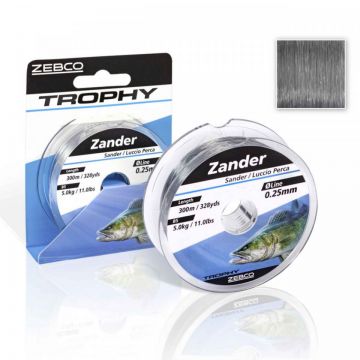 Fir Zebco Trophy Zander 0.25mm 5.00kg 300m Gri
