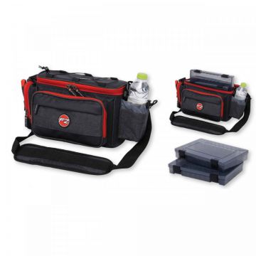 Geanta DAM Effzett Pro-Tact Streetfishing Bag 27.5x18.5x4.5cm 2 M Lure Cases
