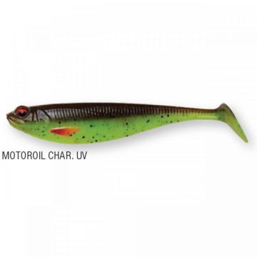 Shad DAM Effzett Shadster 9cm 7.2gr Motoroil Chartreuse UV