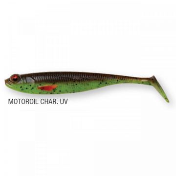 Shad DAM Effzett Shadster Slim 6.5cm 2.3gr Motoroil Chartreuse UV