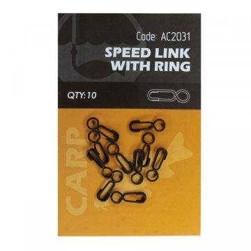 Agrafa Rapida Orange cu Inel Speed Link 1.5cm 10buc