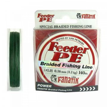 Fir Fanatik Feeder PE Braided 0.12mm 5.40kg 140m Green