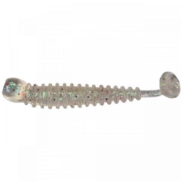 Grub Rock'N Bait Cultiva RB-2 10 Clear UV Ring Kick Tail