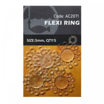 Orange Flexi Ring 5mm 5buc