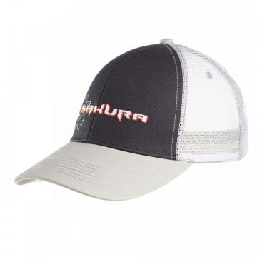 Sapca Sakura Trucker cu plasa Gri-Negru