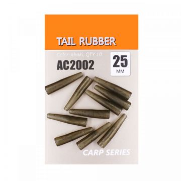 Tail Rubber Orange 25mm 10buc Tail Rubber Orange 25mm 10buc