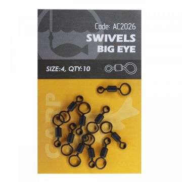 Vartej Orange No.4 Swivels Negru Mat Ochet Mare 10buc Vartej Orange No.4 Swivels Negru Mat Ochet Mare 10buc
