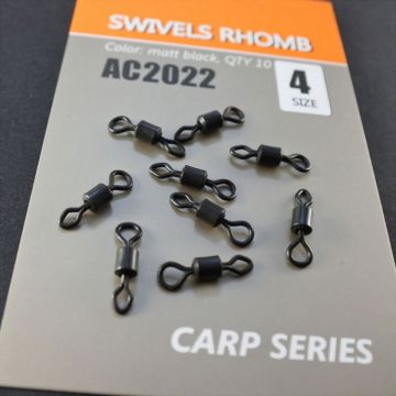 Vartej Orange No.4 Swivels Romb Negru Mat 10buc Vartej Orange No.4 Swivels Romb Negru Mat 10buc