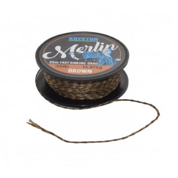 Fir textil Fast Sinking Supple maro 20m Kryston (Rezistenta: 25 lbs)