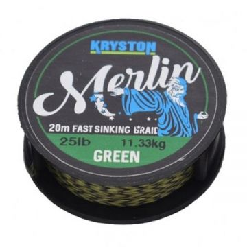 Fir textil Fast Sinking Supple verde 20m Kryston (Rezistenta: 15 lbs)