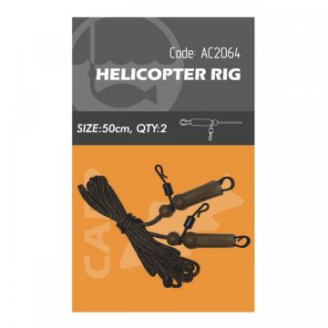 Montura Crap Orange Helicoper Rig Kaki 20kg 50cm 2buc
