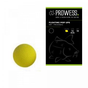 Pop Up Flotant Artificial Prowess Eva 14mm Galben 10buc