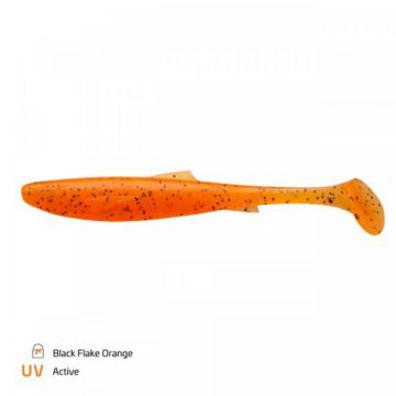 Shad Zeck Dude 6.4cm Black Flake Orange